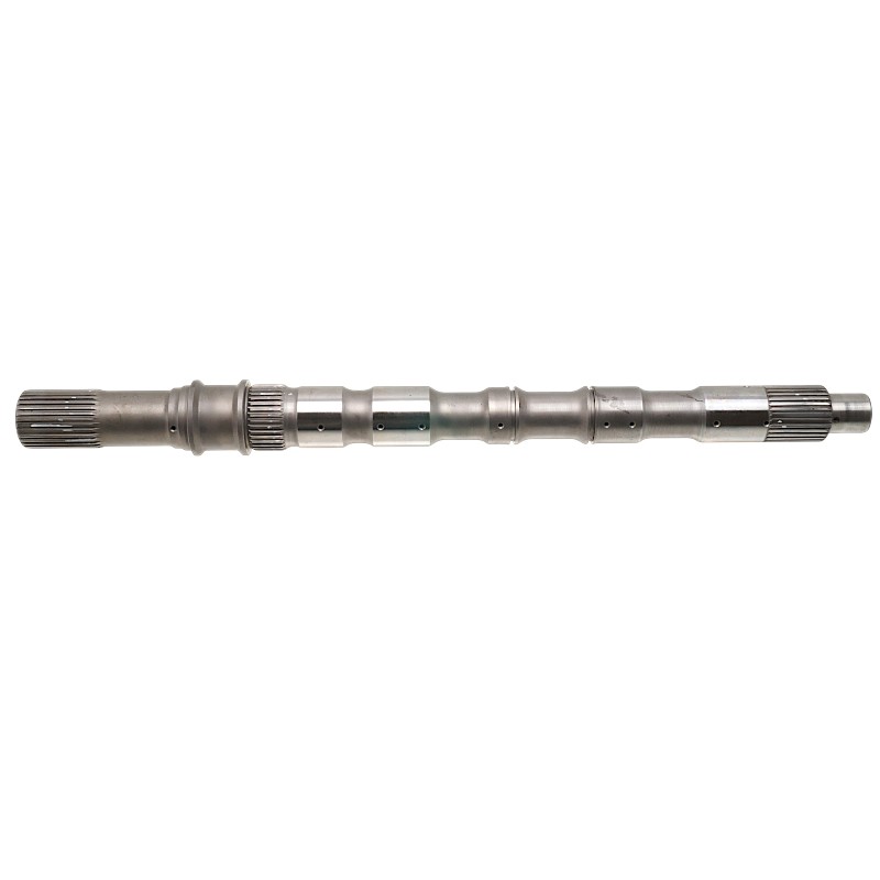 Výstupný hriadeľ RE5R05A / RE7R01A – celková dĺžka 472 mm, 32 drážok (vonkajší Ø 32,45 mm, D 35 mm), 36 drážok (vonkajší Ø 37,60 mm, D 20 mm), 32 drážok (vonkajší Ø 33,70 mm, D 45 mm)