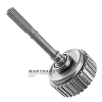 Výstupný hriadeľ, bubon rozdeľovacej spojky (bez lamiel) SUBARU CVT TR580 - 33123AA350, celková výška 265 mm, 24 drážok (vonkajší Ø drážkovanej časti 24,65 mm)