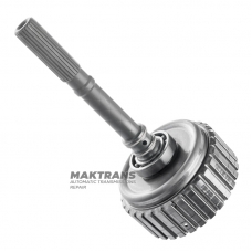 Výstupný hriadeľ, bubon rozdeľovacej spojky (bez lamiel) SUBARU CVT TR580 - 33123AA350, celková výška 265 mm, 24 drážok (vonkajší Ø drážkovanej časti 24,65 mm)