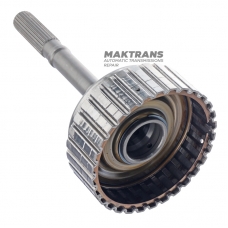 Výstupný hriadeľ, bubon rozdeľovacej spojky (bez lamiel) SUBARU CVT TR580 - 33123AA350, celková výška 265 mm, 24 drážok (vonkajší Ø drážkovanej časti 24,65 mm)