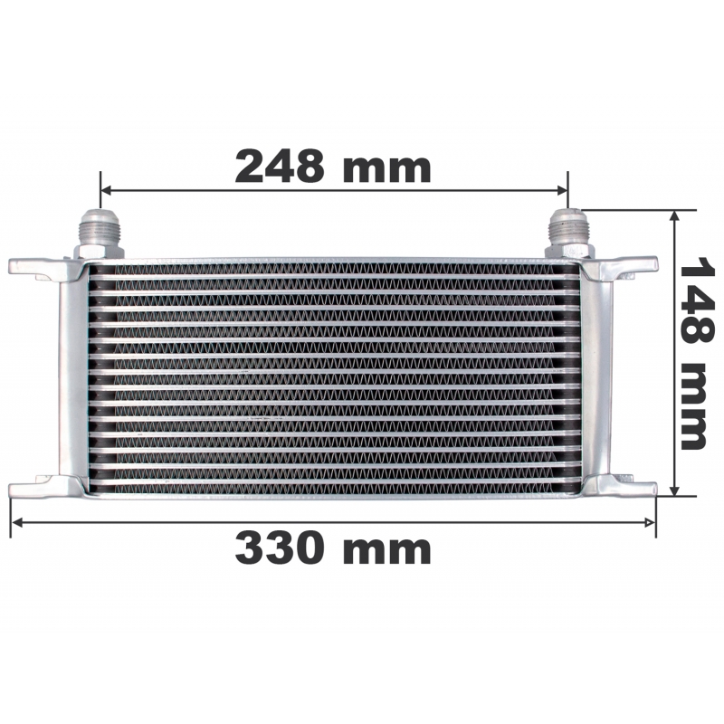 Univerzálny chladič oleja 15-radový adaptér na rýchloupínaciu armatúru 11.8